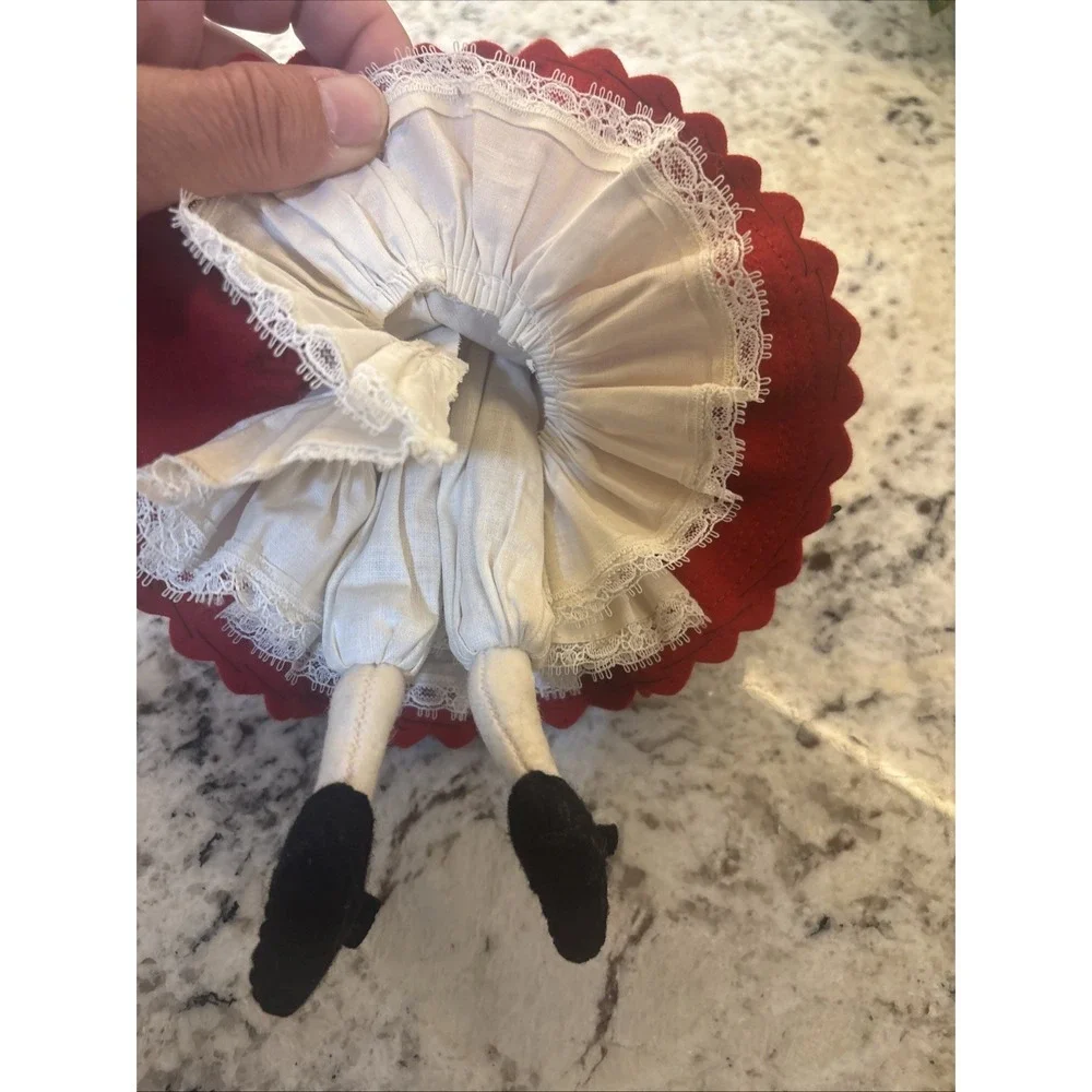 VTG Spanish Souvenir Folk Doll Fiesta Madrid Hand‎ Painted Face Original Tag